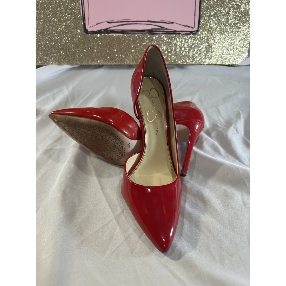 Jessica Simpson Women's  D'Orsay Cherry Sexy Christmas , Valentines‎ Heels 10